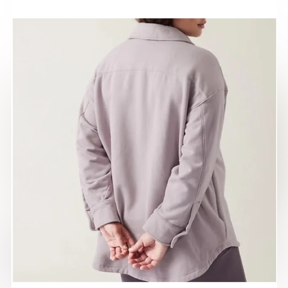 Athleta Retroplush shirt jacket 2X - Picture 2 of 6